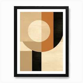 Geometric Fantasyland: Bauhaus Whispers Art Print