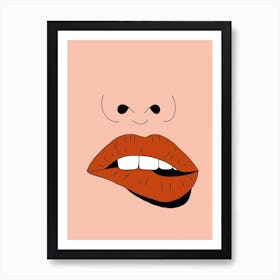 Woman'S Lips Art Print