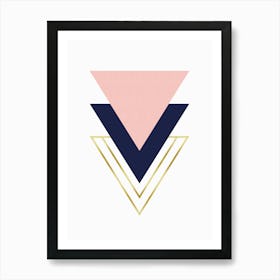 Modern geometry pattern 1 Art Print