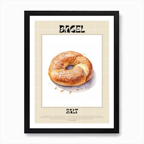 Salt Bagel 8 Art Print