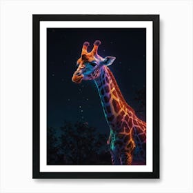 Giraffe Canvas Art 10 Art Print