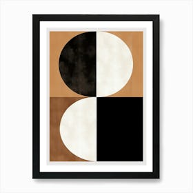 Black And White Circles, Bauhaus Art Print