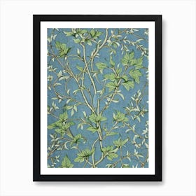 Cottonwood 2 tree Vintage Botanical Art Print