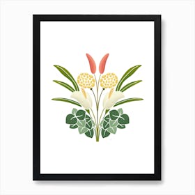 Flowers Bouquet Art Print