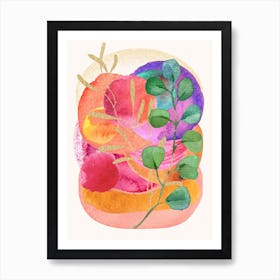 Abstract Watercolor Painting 3 Art Print