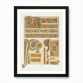 Middle Ages Pattern, Albert Racine Art Print