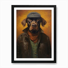 Gangster Dog Plott Hound Art Print