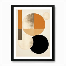 Geometric Elegance Of Noir Bauhaus Art Print