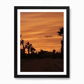 Sunset At The Beach Art Print