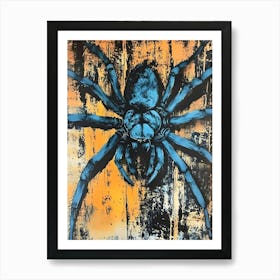 Blue Spider Art Print