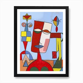 Portrait of a mother in the nursery Art Print