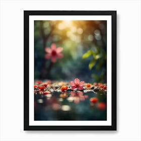 Flower In Water 1 Art Print