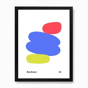 Geometric Bauhaus Poster 18 Art Print