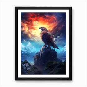 Eagle In The Sky Art Print