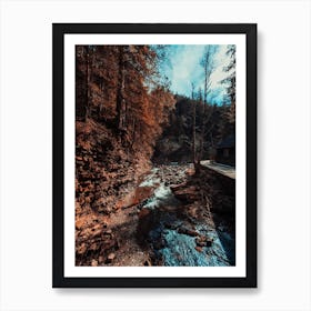 Idyllic River Through The Woods 2 Art Print