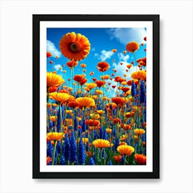 Field Of Flowers Art Print