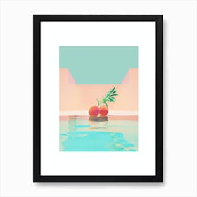 Wandering Peach 2 Art Print