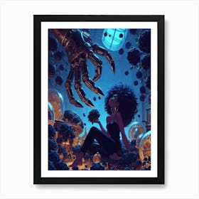 Girl In A Dream Art Print