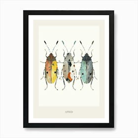 Colourful Insect Illustration Aphid 9 Poster Art Print