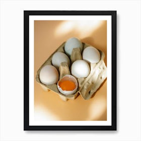 Eggs In A Carton 15 Art Print