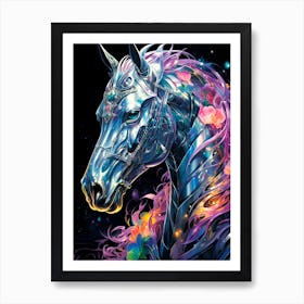 Futuristic Horse 3 Art Print