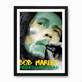 Bob Marley Freedom Road Art Print