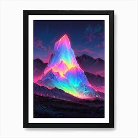 Rainbow Mountain Art Print