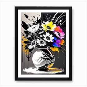 Flowers In A Vase 16 Art Print