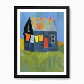 Laundry House Art Print