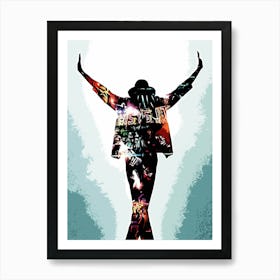 Michael Jackson king of pop music 33 Art Print