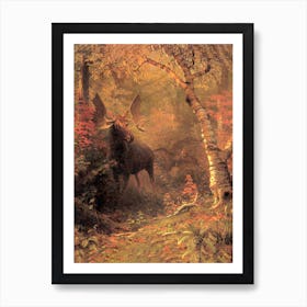 Moose, Bierstadt Art Print