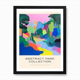 Abstract Park Collection Poster Parc Des Buttes Chaumont Paris 2 Art Print