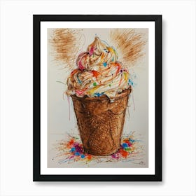 Ice Cream 8 Art Print