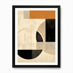 Ivory Wuppertal Geometric Luster Art Print