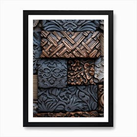 Decorative Brick Wall Art Print