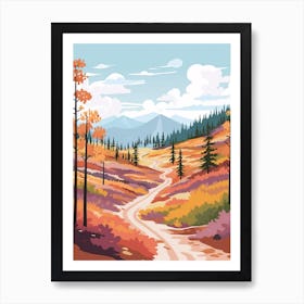 Kungsleden Sweden 2 Hike Illustration Art Print