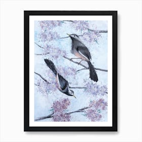 Birds And Blossoms Art Print Art Print