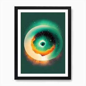 Planetary Nebula Vintage Sketch Space Art Print