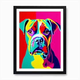 Boxer Andy Warhol Style Dog Art Print