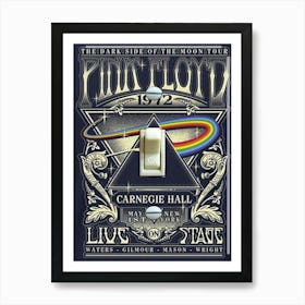 Pink Floyd 1972 Carnegie Hall Art Print