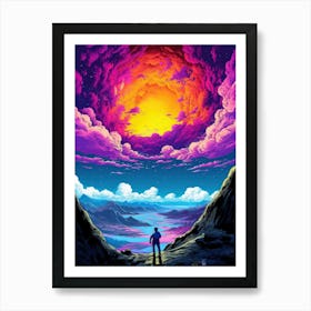 Psychedelic Sky 1 Art Print