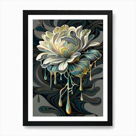 Abstract Flower Art Print