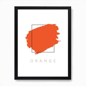 Orange Color Box Art Print