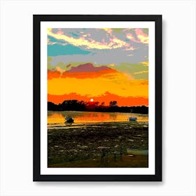 Mudeford Sunset Poster