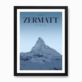 Travel Zermatt Art Print