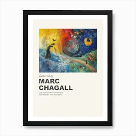Museum Poster Inspired By Marc Chagall 4 Art Print