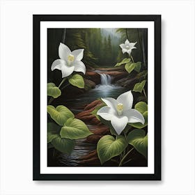 Canada White Trillium Flower Art Print