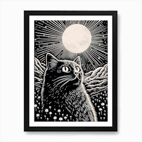 Quantum Purrplexion, Psychedelic Cats series Art Print