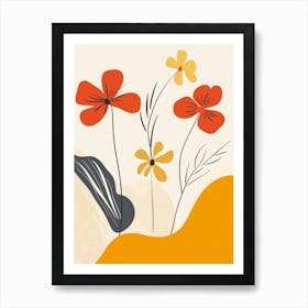 Flowers In The Sun 6 Art Print