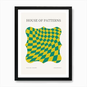 Checkered Pattern Poster 38 Art Print